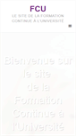 Mobile Screenshot of fcu.fr