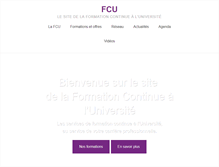 Tablet Screenshot of fcu.fr
